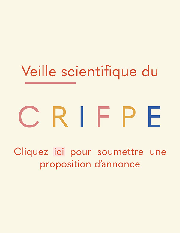 Veille scientifique du crifpe