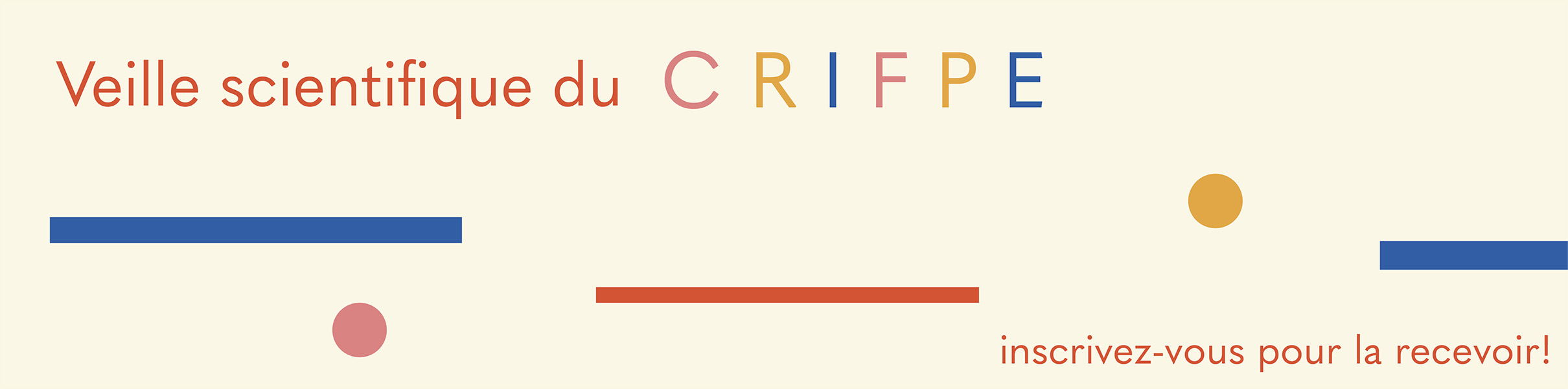 Veille scientifique du crifpe